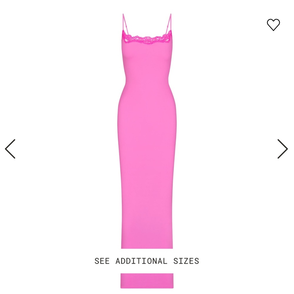 Pink skims dress
